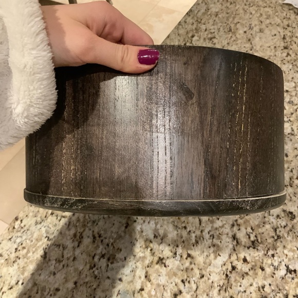 PRESIDENTS CHOICE Wood Brown Large Salad Fruit Round Bowl Kitchen Home Decor - Picture 10 of 16